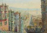 Werner Seeholzer, North Beach, San Francisco, 1958, oil on canvas