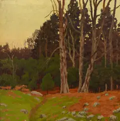 Ben Foster, Landscape with Trees, oil on canvas