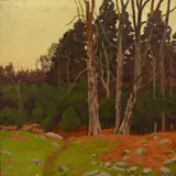 Ben Foster, Landscape with Trees, oil on canvas