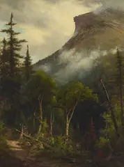 David Johnson, Old Man of the Mountain (New Hampshire), oil on canvas