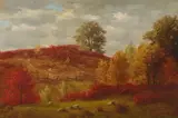 Alexander Helwig Wyant, Jones Woods (New York, New York), oil on canvas laid to board