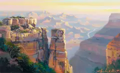 Charles H. Pabst, Moran Point, oil on canvas
