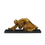 Fritz White, The Corn Planter from the Pueblo Collection series, bronze with gold patina