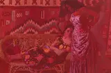 Donald 'Putt' Putman, Four Mexican Women in an Interior, oil on board