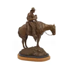 Herb Mignery, Cowboy Coolant, bronze with brown patina