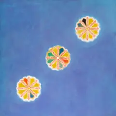 Glowings I by Arthur Okamura, oil on canvas, sold Feb 2023