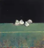 Arthur Okamura, Sea Shells, oil and wax on canvas