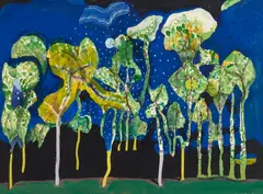 Arthur Okamura, Greengrove, watercolor, gouache, and ink on paper