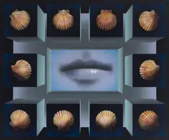 Charley Brown, Seashell Lips, circa 1973, acrylic on canvas