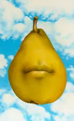 Charley Brown, Floating Pear, acrylic on canvas