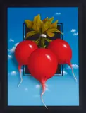Charley Brown, Three Radishes, acrylic on canvas