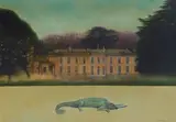 Renata Zerner, Untitled (Reptile House), oil on canvas