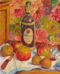 Ron Blumberg, La Bouteille de Rhum, oil on canvas