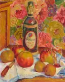 Ron Blumberg, La Bouteille de Rhum, oil on canvas