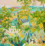 Jean Venitien, Paysage du Dercors, oil on canvas