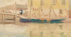 On the Giudecca, Venice by William Lees Judson, watercolor on paper, offered Nov 2023