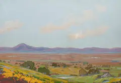 Albert Mundhenk, Springtime (Salinas Valley), gouache on paper