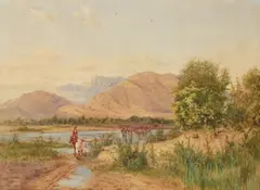 James Whaite, Riverside, California, watercolor on paper