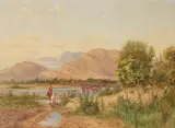 James Whaite, Riverside, California, watercolor on paper