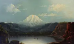 Eliza Barchus, Mt. Hood, oil on canvas