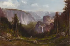 Manuel Valencia, Yosemite, oil on canvas