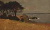 Richard Langtry Partington, Carmel Bay, oil on board