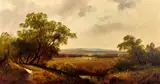 Ransome Gillett Holdridge, California Valley with Cows, oil on canvas