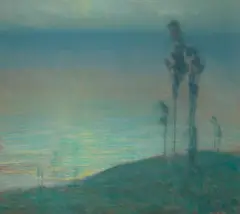 Raymond Nott, Eucalyptus Coastal, pastel on paperboard