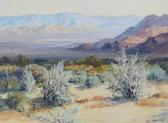 Carl Sammons, Desertscape, oil on canvasboard