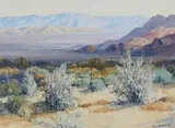 Carl Sammons, Desertscape, oil on canvasboard