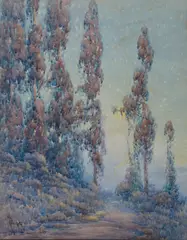 Grace Allison Griffith, Sunrise, Marin County, watercolor on paper