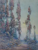 Grace Allison Griffith, Sunrise, Marin County, watercolor on paper