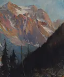 Cyrus Cuneo, High Sierras, oil on canvas