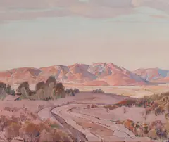 Road Through the Desert by Paul Lauritz, oil on canvas, sold Nov 2023