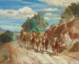 Carl Oscar Borg, Morning Ride, Hollywood Hills