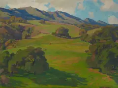 Aaron Edward Kilpatrick, Cows Grazing in a Landscape, oil on canvas