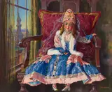 Paul Grimm, The Little Russian Princess, oil on canvas