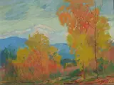 David Stirling, Autumn Evening, Hidden Valley and Fall (a group of three), first signed 'Stirling' (lower left) and titled, dedicated
