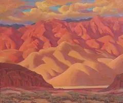 Oscar Vincent Galgiani, Sierra Seco (Mountain Landscape), oil on canvas
