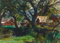 Stray Colt by Emil Kosa Jr., watercolor on paper, sold Nov 2023