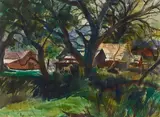 Emil Kosa Jr., Stray Colt, watercolor on paper