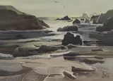 Milford Zornes, Oregon Coast