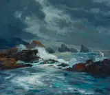 Emil Kosa Jr., Carmel Seascape, oil on canvas