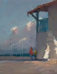 Barry John Raybould, Monterey Custom House, oil on board