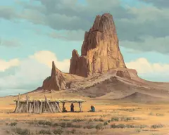 Robert Leroy Knudson, The Navajo Way, oil on canvas