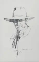 Robert, Study of 'Gooch', pencil on paper