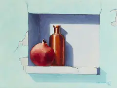 Roger 'Rb' Sprague, Two Pears and a Bottle and Still Life (a group of two)