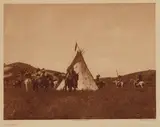 Edward S. Curtis, Sioux Camp, 1907, Large-format photogravure