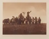 Edward S. Curtis, The Scouts Report - Atsina, 1908, Large-format photogravure
