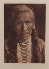 Flathead Type by Edward S. Curtis, 1910, Large-format photogravure, sold Nov 2023
